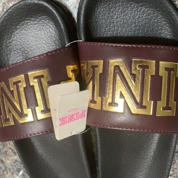 Victorias Secret Pink strap sandals slides Medium - Picture 3 of 5
